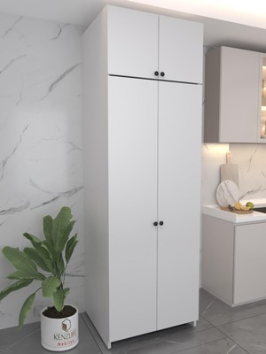 Kenzlife Buzdolabı Derin Dondurucu Dolabı Modülü Grönland Beyaz 240*100*90 Kapaklı Arkalıksız