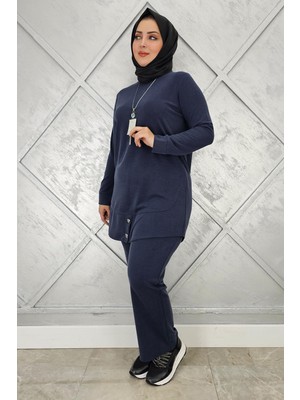 Pys Giyim Kadın Kolye Düğme Detaylı Tesettür Takım