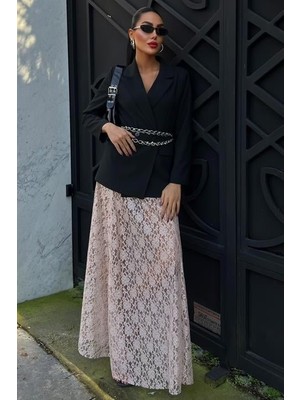 Yaman Market Maxi Dantel Etek 4047