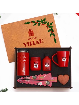 VIP Yılbaşı Hediye Seti Ahşap Kutulu 8695-354