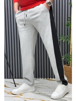 Wafrazon Erkek 2 Iplik Şardonlu Yan Garnili Baggy Eşofman Altı