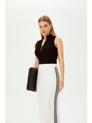 Allyco Midi Regular Örme Etek