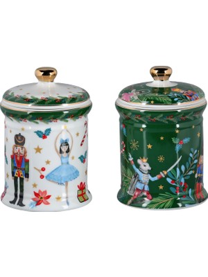 LuckyArt Lucky Art Jollina Bone 2li Kavanoz Seti 19CM