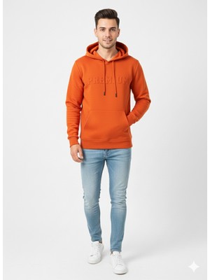 Ribana Classic Unısex Regular Fıt Cepli Kapüşonlu Yumuşak Dokulu Classic Sweatshirt
