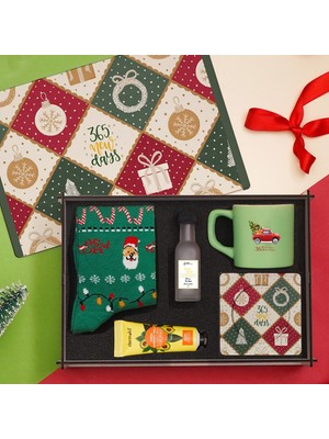 VIP Yılbaşı Hediye Seti Ahşap Kutulu 8695-477