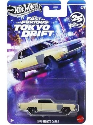 Hot Wheels 2025 Silver Fast & Furious Tokyo Drift 1970 Monte Carlo HNR88 JKX07
