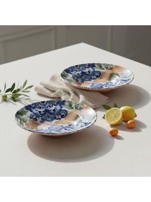 Güral Porselen Reno  2 Adet 26 cm Salata Servis & Makarna Kasesi 55501