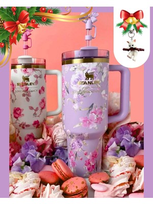 Stanley  Loveshackfancy 40OZ Ribbon Rosa