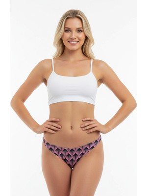 Bonbon Kadın Desenli String BB2111