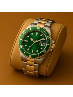 Erkek Kol Saati Metal Takvimli Paslanmaz Kararmaz