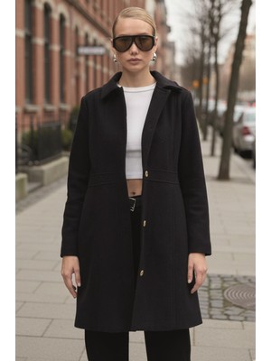 Dikiş Detaylı Tasarım Kaşe Kaban