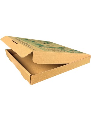Kardem Ambalaj Karton Pizza Kutusu 27X27X3.5 Cm. ( 100'LÜ Paket )