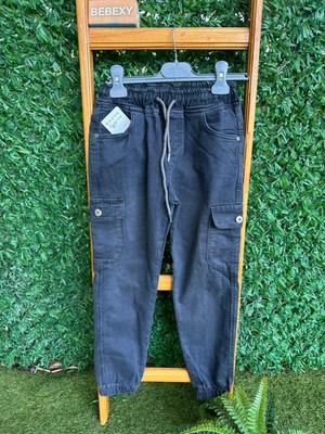 bebexy Kargo Cepli Gabardin Pantolon Gri