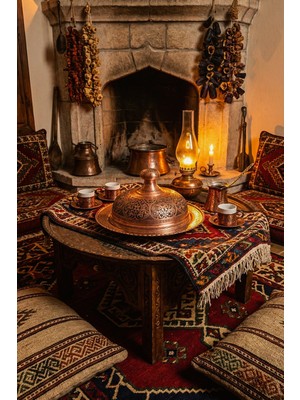 Handygoo Bakır Aura Kapaklı Servis Tabağı