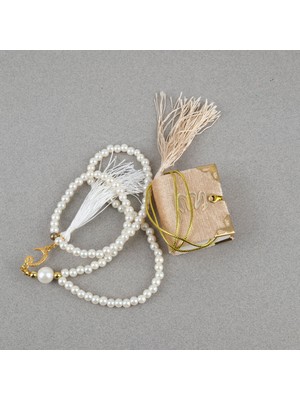 Lapisdo Fanus Içerisinde Mini Kuran ve Tesbih Seti