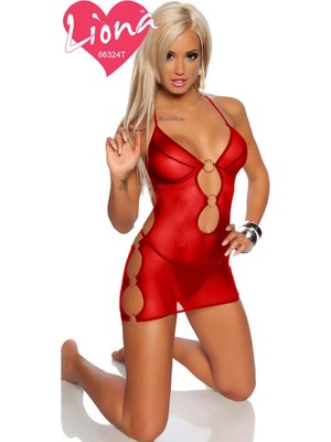 Marsilyan Siyah Büyük Beden Gecelik