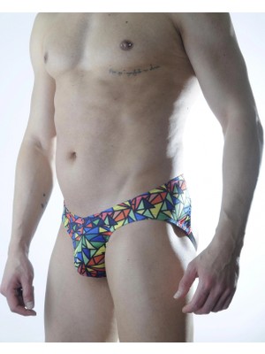 Narnuga Modlive Erkek Renkli Desenli Fantezi Jockstrap