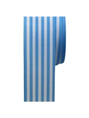 Nuvigo Tafta Çizgi Desen Kurdele 25 mm Mavi 2 Metre