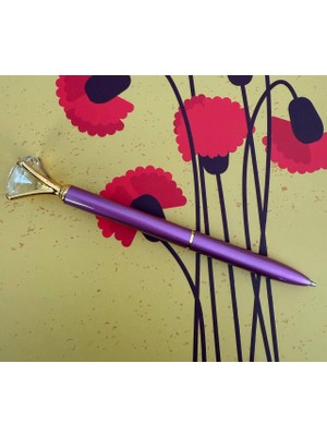 MYK Hediye ve Sanat Atölyesi Premium Roller Kalem Kişiye Özel Tektaşlı Metal Kalem Roller  Imza Kalemi