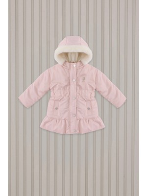 U.S. Polo Assn. Kız Bebek Pembe Bebek Mont