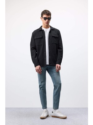 DeFacto Slim Tapered Fit Dar Kalıp Normal Bel Daralan Paça Jean Pantolon E7108AX25SP