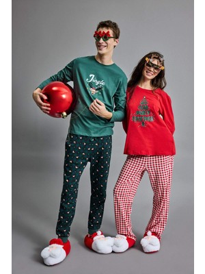 DeFacto Yılbaşı Temalı Regular Fit Uzun Kollu Üst Uzun Alt G0232AX25WN