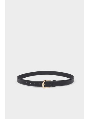 DeFacto Kadın Suni Deri Jean Kemeri G0596AXNS