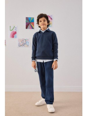 DeFacto Straight Fit Düz Paça Jean Pantolon Erkek Çocuk G3422A825CW