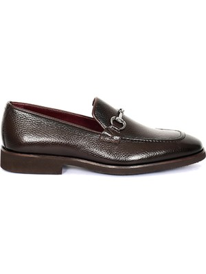 Tuna Hakiki Deri Eva Taban Toka Detaylı Erkek Ayakkabı - E0161