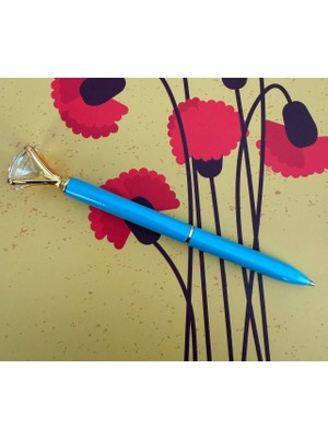 MYK Hediye ve Sanat Atölyesi Premium Roller Kalem Kişiye Özel Tektaşlı Metal Kalem Roller  Imza Kalemi