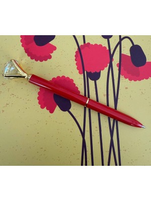 MYK Hediye ve Sanat Atölyesi Premium Roller Kalem Kişiye Özel Tektaşlı Metal Kalem Roller  Imza Kalemi