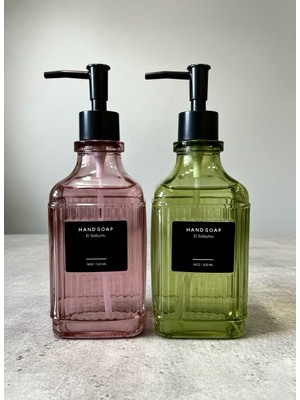 Rooc Home 2’li Cam Sıvı El Sabunluk Seti – 500 ml