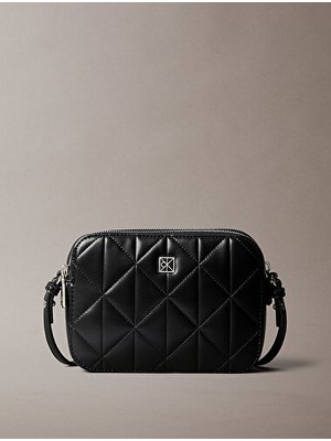 Calvin Klein Kadın Quilted Double Zip Omuz Çantası