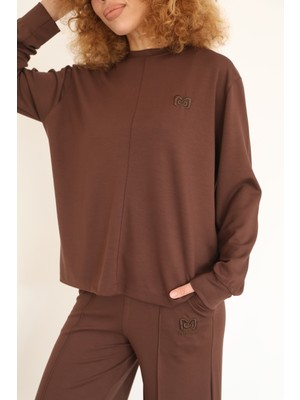 Ithal Modal Kumaş Nakış Detaylı Ikili Takım 4005