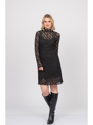 MissVina Işıltı Tül Mini Elbise – Premium Astarlı Form 50359