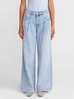 Dilvin 71995 Önü Fletolu Jean Mavi