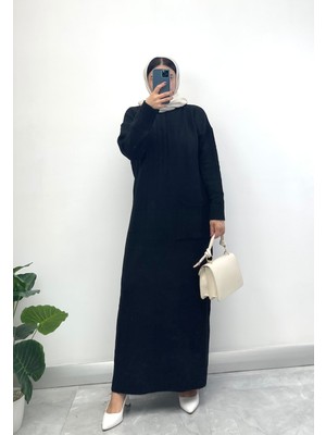 Nisum Moda Cepli Triko Elbise