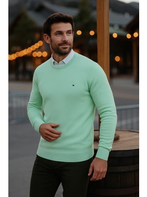 Comstar Erkek Basic Kışlık Uzun Mint Kazak