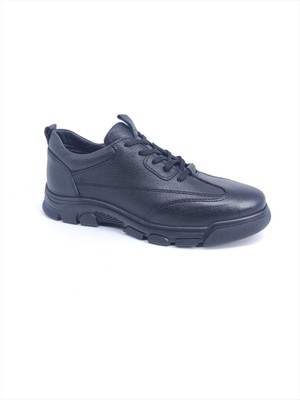 Derimas 02-7371 Hakiki Deri Kış Sezonu Siyah Erkek Ayakkabı