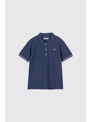 Panço Erkek Çocuk Lacivert Polo Yaka Tişört