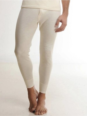 Hasyün Erkek Krem  Yün Alt Içlik % 75 Yün 25 Akrılık