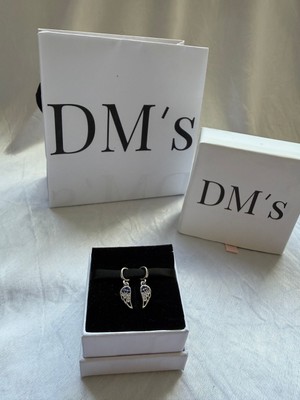 DMs Silver Çiftli Parça Melek Kanatlı Gümüş Charm'ı