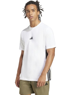 adidas M 3s Sj T Whıte Erkek T-Shirt JE6388 Whıte/black