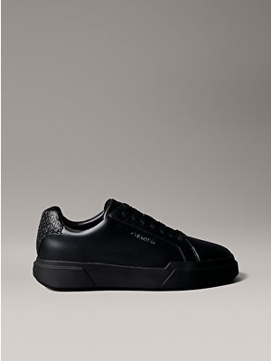 Calvin Klein Avenue Siyah Logo Detaylı Düz Tabanlı Erkek Sneaker Ayakkabı