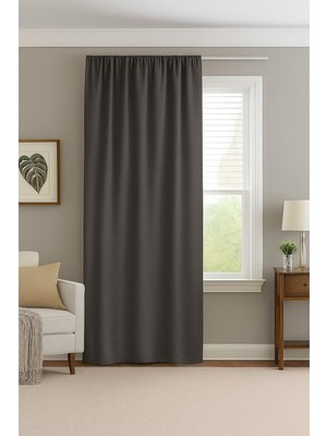 Perdenin Adresi Füme Blackout Karartma Perde – Gündüz Gece Işık Engelleyen Pilesiz