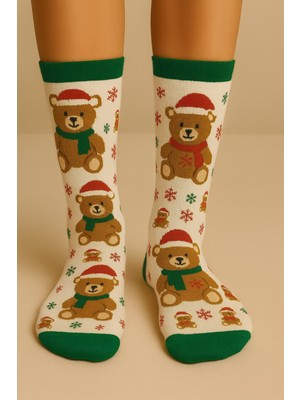 Bgk Unisex Yılbaşı Desenli Hediye Soket Çorap