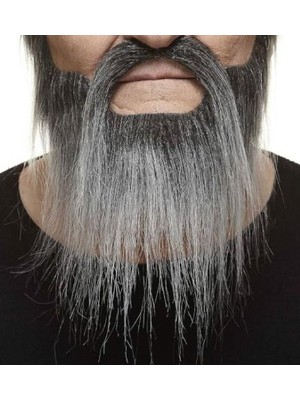 Dodomar Takma Sakal Bıyık Beyaz Geçişli Lüks