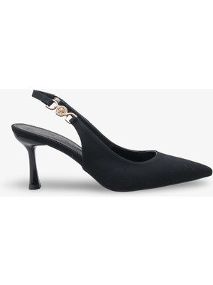 Goya Kadın Topuklu Ayakkabı - Siyah Nubuk