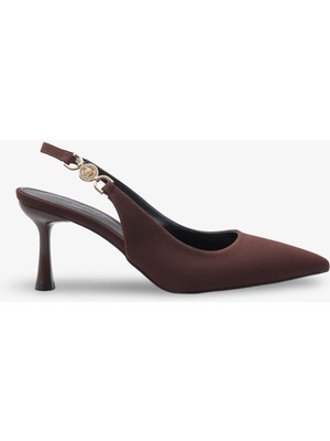 Goya Kadın Topuklu Ayakkabı - Kahve Nubuk