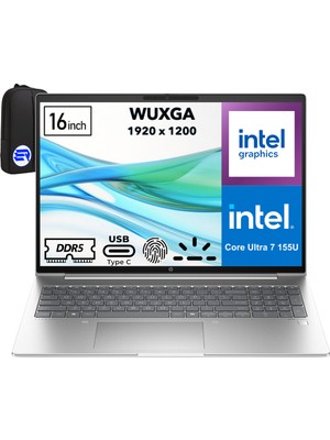 HP Probook 460 G11 Intel Core Ultra 7-155U 32GB Ram 1tb SSD 16'' Wuxga WIN11 Pro A23BCEAEP5 + Elektropasaj Çanta
